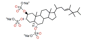 24,25,26,26-Tetramethyl-5a-cholest-22-en-2b,3a,6a-triol trisulfate